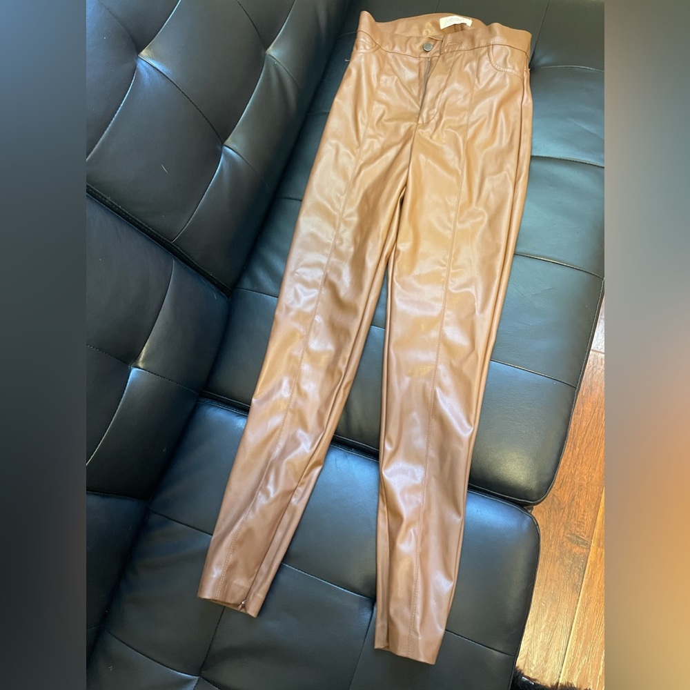 Leather Pants Brown